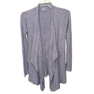 Barefoot Dreams Bamboo Chic Lite Lavender Tapered Open Front Cardigan Size S/M